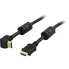 Deltaco HDMI - HDMI High Speed with Ethernet (angled) 10m