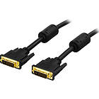 Deltaco DVI-D - DVI-D Dual Link 1m