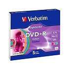 Verbatim DVD+R 4,7GB 16x 5-pack Slimcase Lightscribe