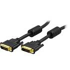 Deltaco DVI-D - DVI-D Single Link 15m