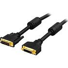 Deltaco DVI-I - DVI-I Dual Link M-F 3m