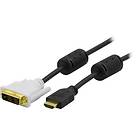 Deltaco HDMI - DVI-D Single Link 5m
