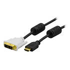 Deltaco HDMI - DVI-D Single Link 3m