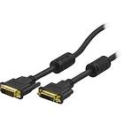 Deltaco DVI-D - DVI-D Dual Link M-F 2m
