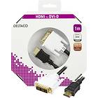 Deltaco HDMI - DVI-D Single Link 1m