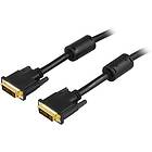 Deltaco DVI-I - DVI-I Single Link 3m