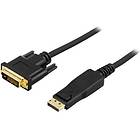 Deltaco DVI-D Dual Link - DisplayPort 3m