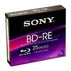 Sony BD-RE 25GB 2x 3-pack Slimcase