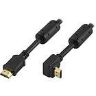 Deltaco AWG28 HDMI - HDMI (angled) 5m