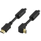 Deltaco AWG28 HDMI - HDMI (angled) 10m