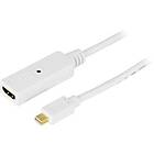 Deltaco HDMI - DisplayPort Mini F-M 2m