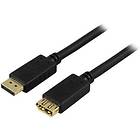 Deltaco DisplayPort - DisplayPort M-F 3m