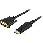 Deltaco DVI-D Dual Link - DisplayPort 0,5m
