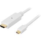 Deltaco HDMI - DisplayPort Mini 2m