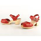Swedish Hasbeens Peep Toe Super High