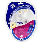 Deltaco Gold Nylon HDMI - HDMI High Speed with Ethernet 1m
