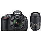 Nikon D5100 + 18-55/3,5-5,6 VR + 55-300/4,5-5,6 VR