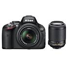 Nikon D5100 + 18-55/3.5-5.6 VR + 55-200/4.0-5.6 VR