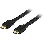 Deltaco Flat HDMI - HDMI High Speed with Ethernet 1,5m