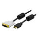 Deltaco HDMI - DVI-D Single Link 2m