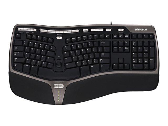 Microsoft natural ergonomic keyboard 4000 multimedia keys pc mac edition